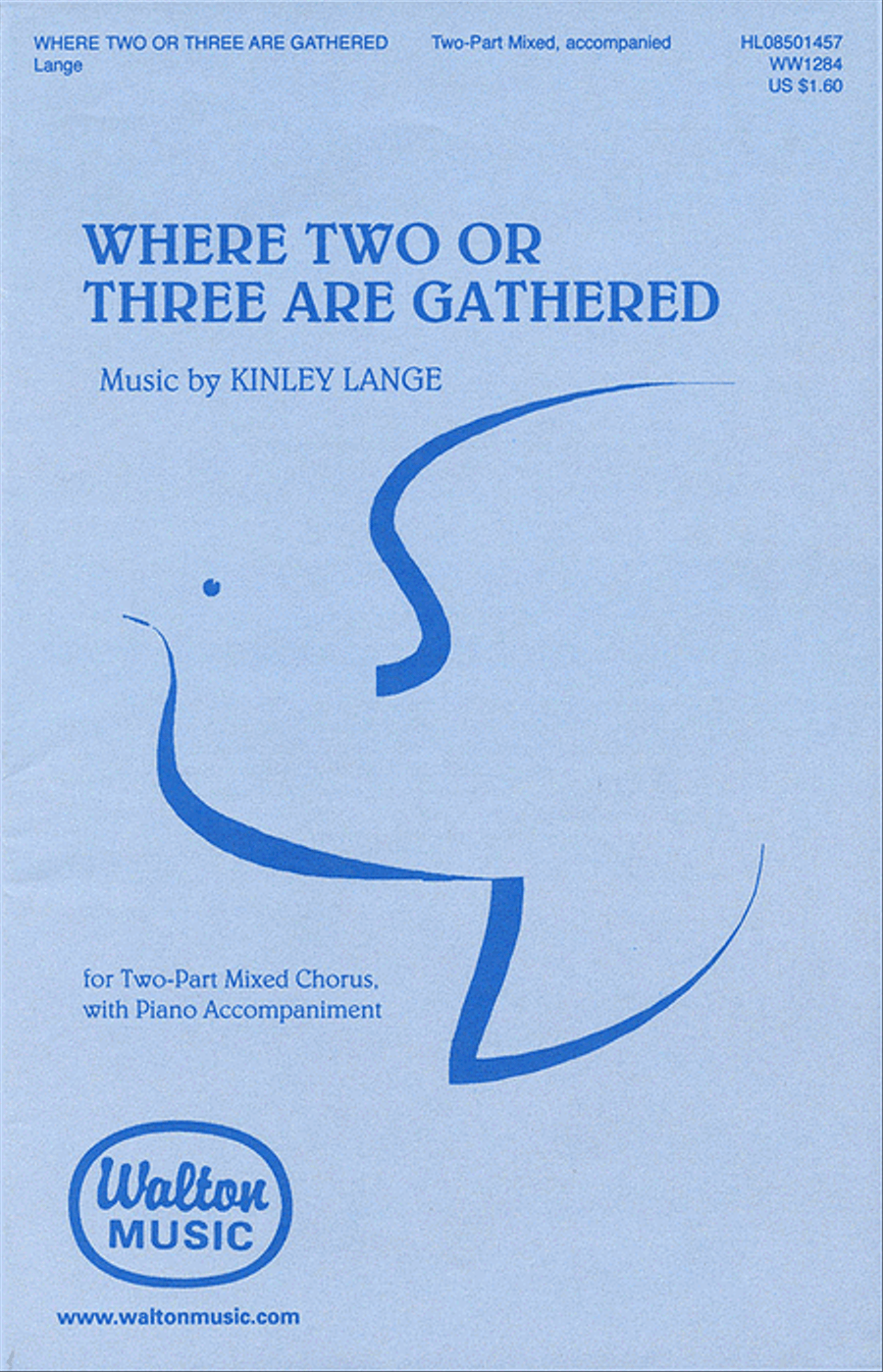 Where Two or Three Are Gathered 2-Part scores gallery preview page 1