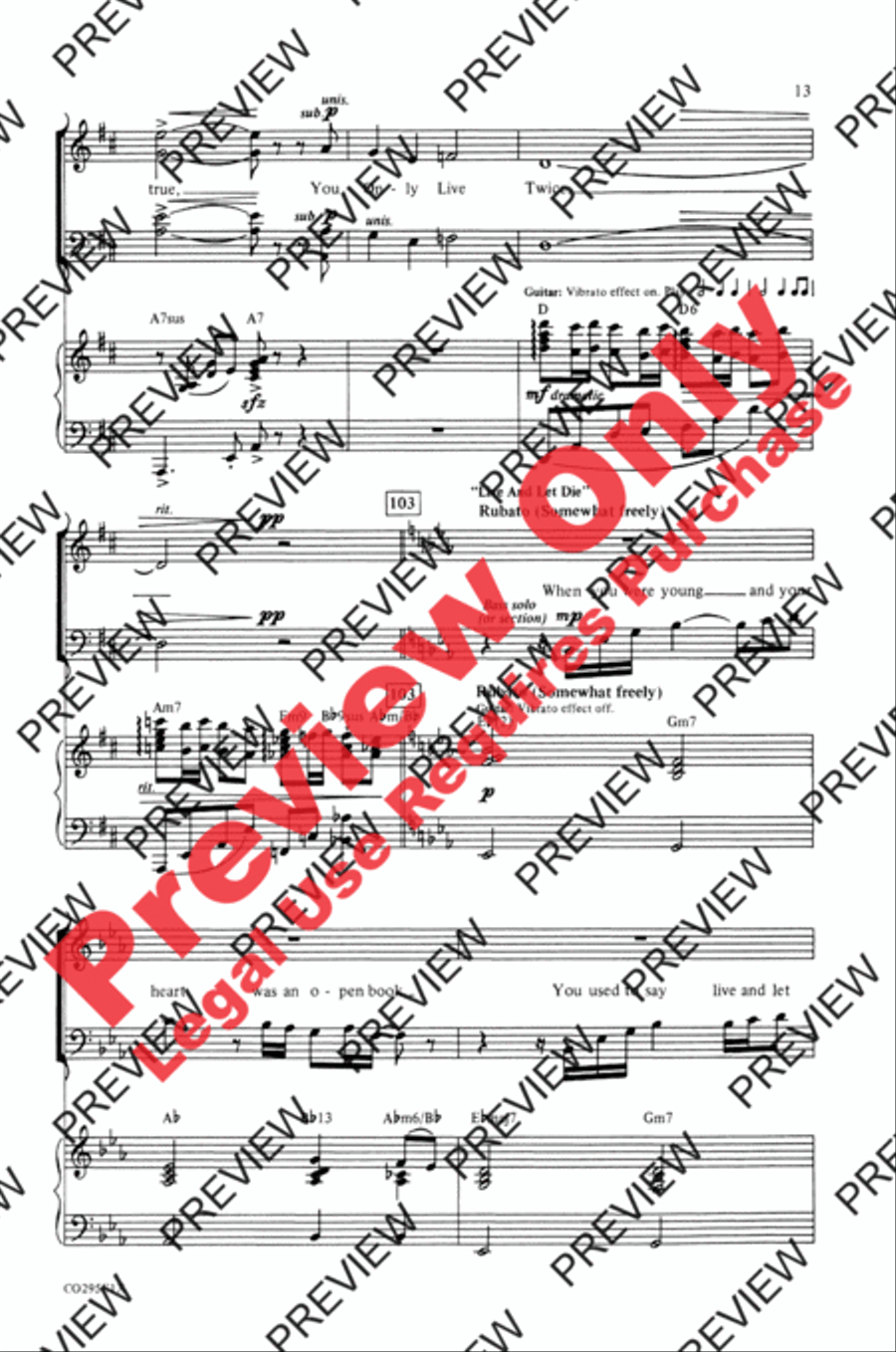 The Best of Bond (A Medley) 4-Part scores gallery preview page 12