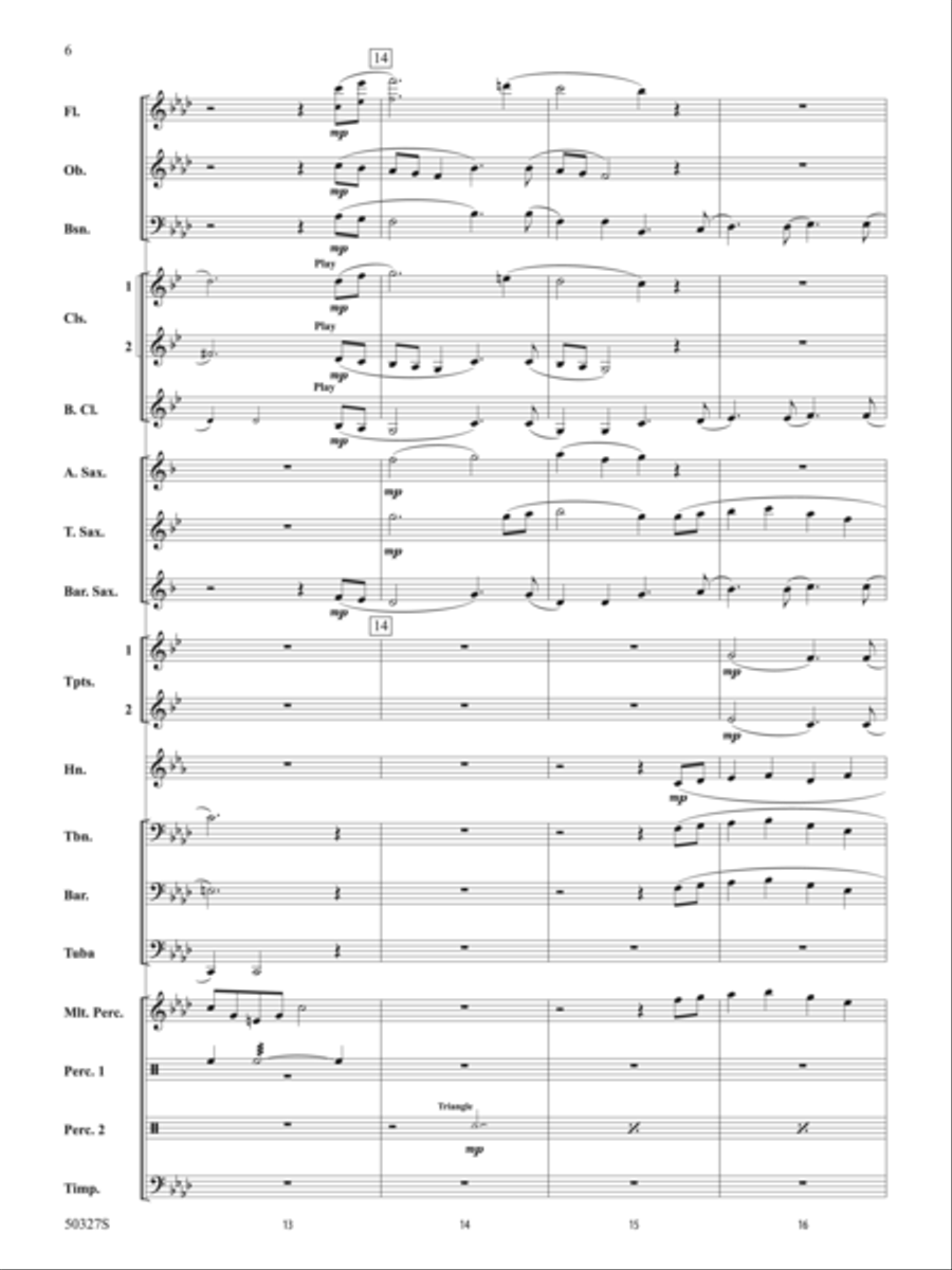 Reflections and Furies: Score Concert Band scores gallery preview page 6