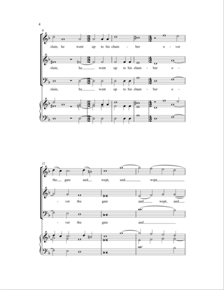 David's Song Upon Absalom 3-Part scores gallery preview page 7