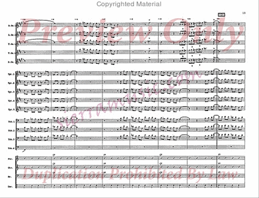 Tree Frog Big Band scores gallery preview page 14