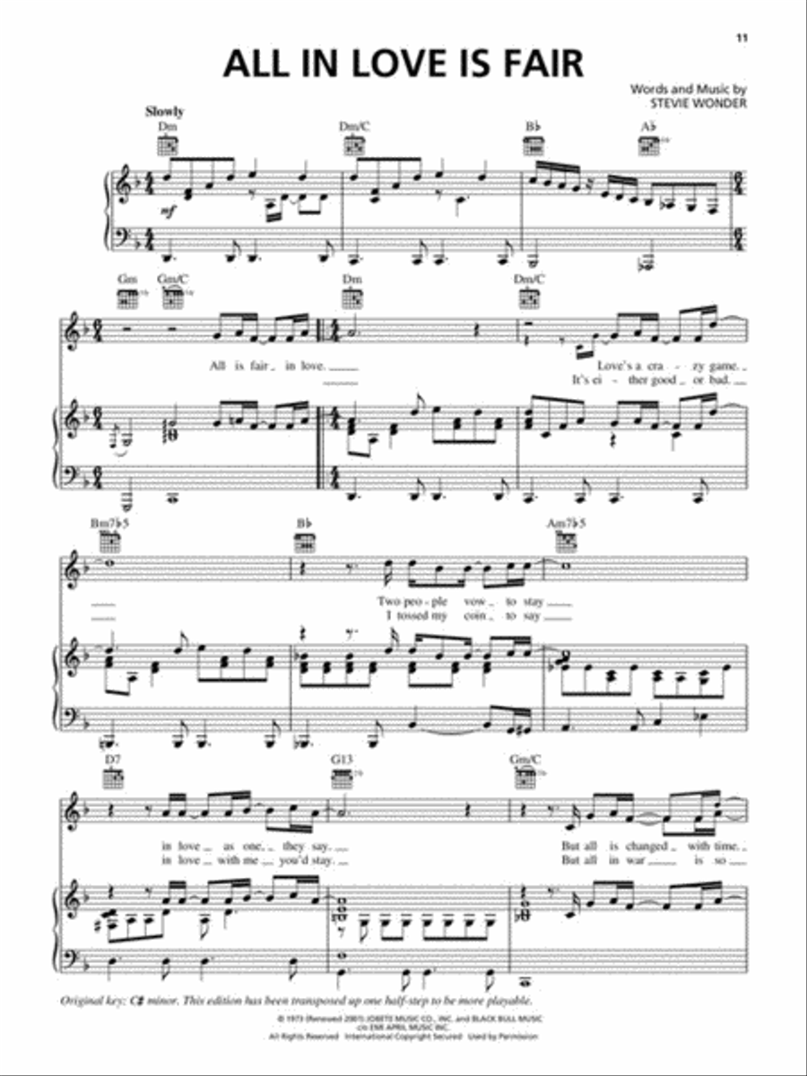 The Stevie Wonder Anthology Piano, Vocal, Guitar scores gallery preview page 5