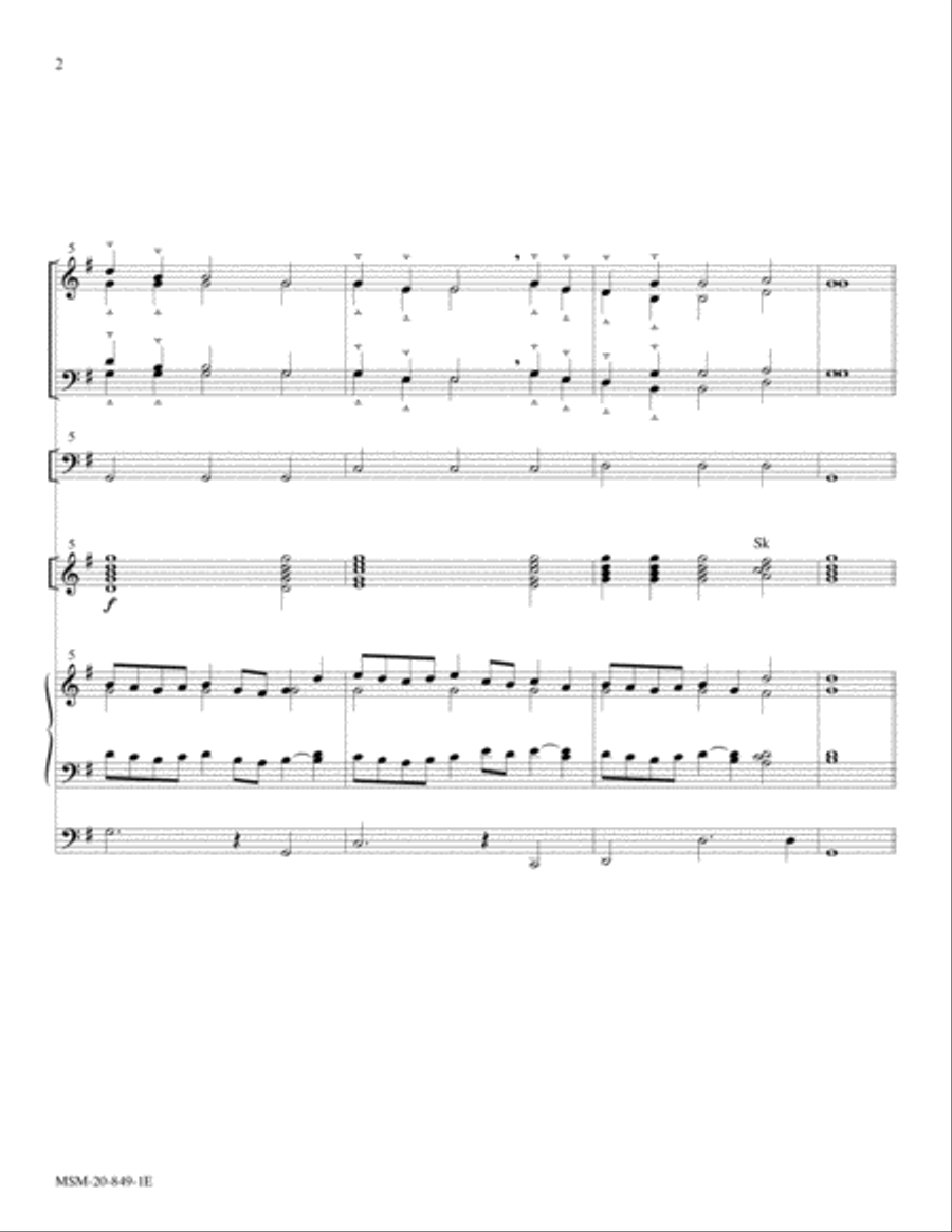 Oh, for a Thousand Tongues to Sing (Azmon) 4-Part scores gallery preview page 2