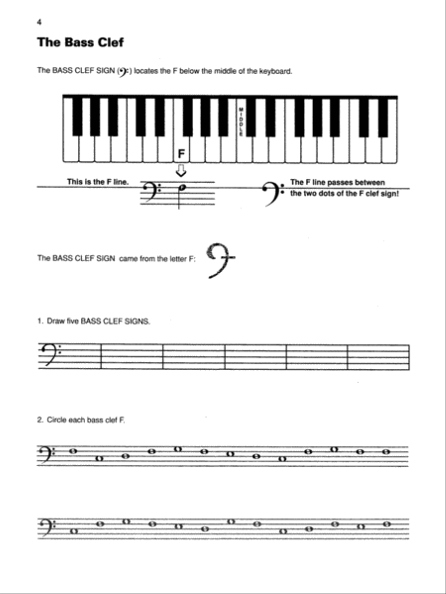 Basic Bass Clef Basic Bass Clef Piano Method scores gallery preview page 3