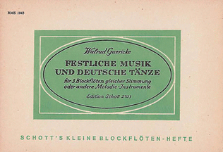 Book cover for Festliche Musik 3 Recorders