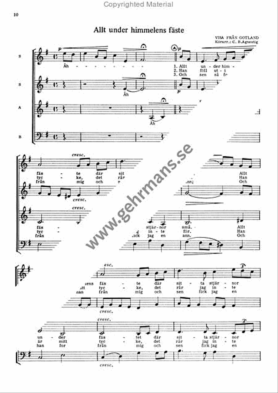 Vi sjunger i kor 3 Choir scores gallery preview page 2
