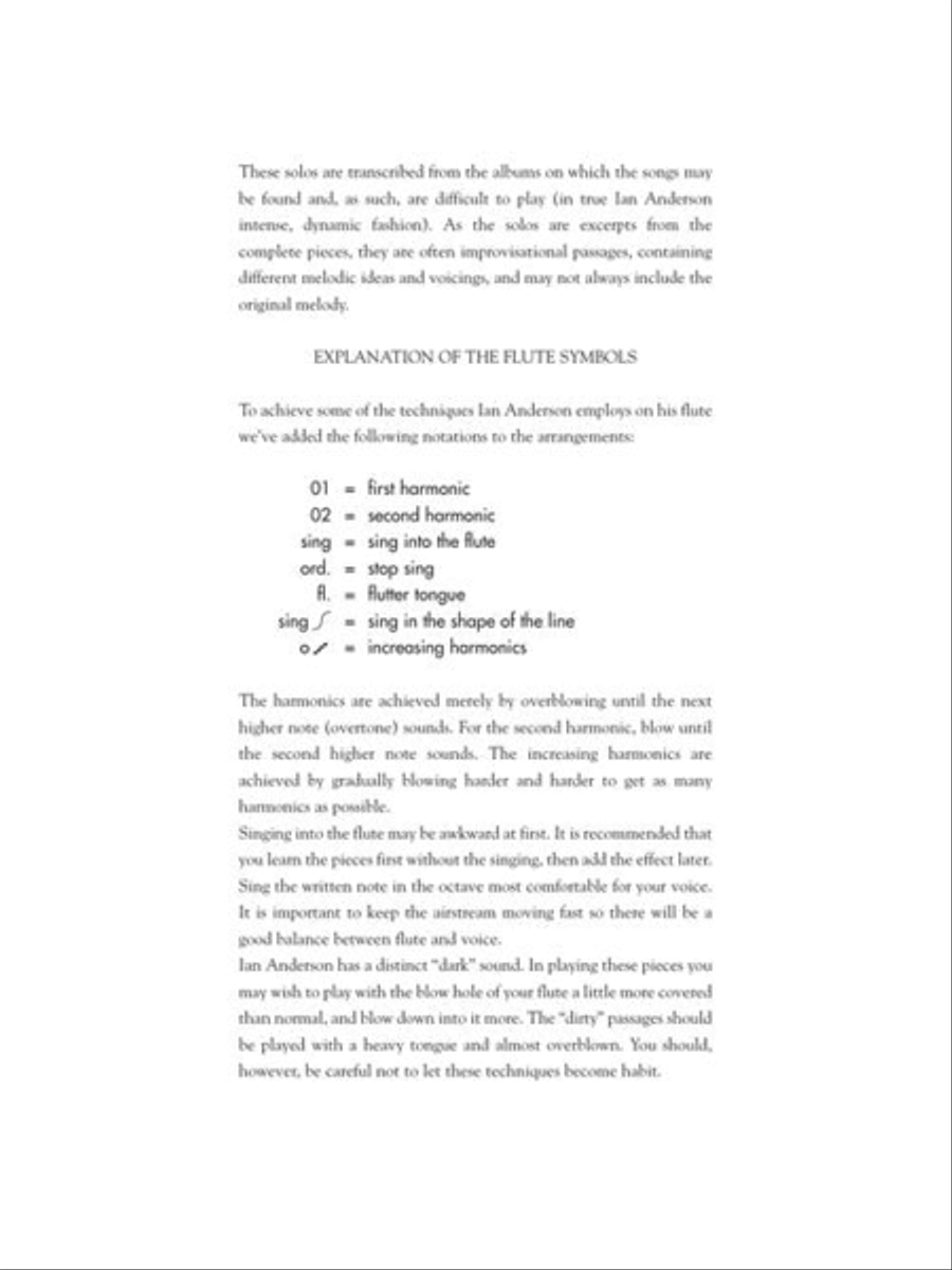 Jethro Tull – Flute Solos Flute Solo scores gallery preview page 3