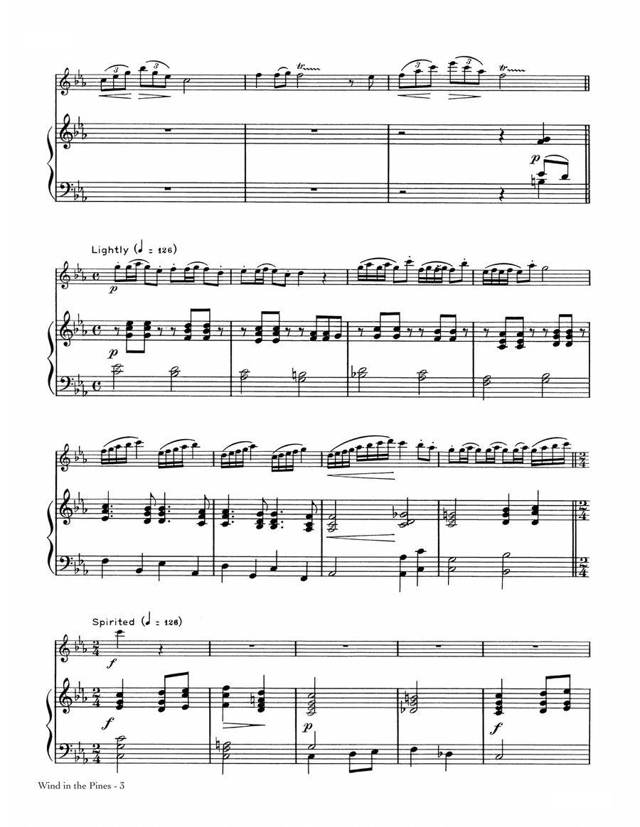 Wind In The Pines Wind In The Pines Flute Solo scores gallery preview page 3