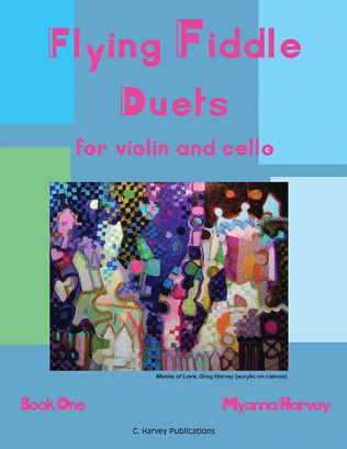 Book cover for Flying Fiddle Duets for Violin and Cello, Book One