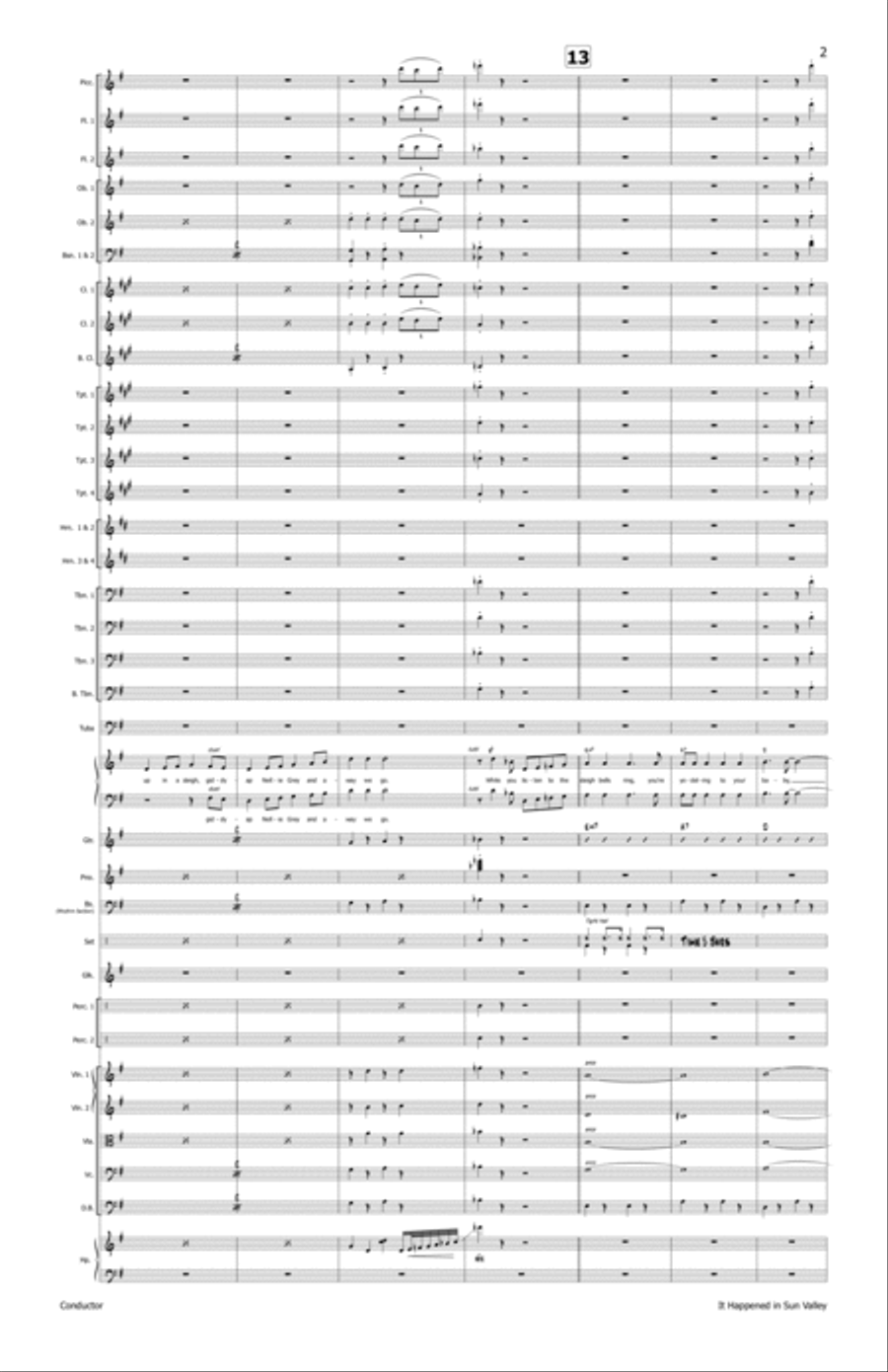 It Happened In Sun Valley - Score Only Full Orchestra scores gallery preview page 3