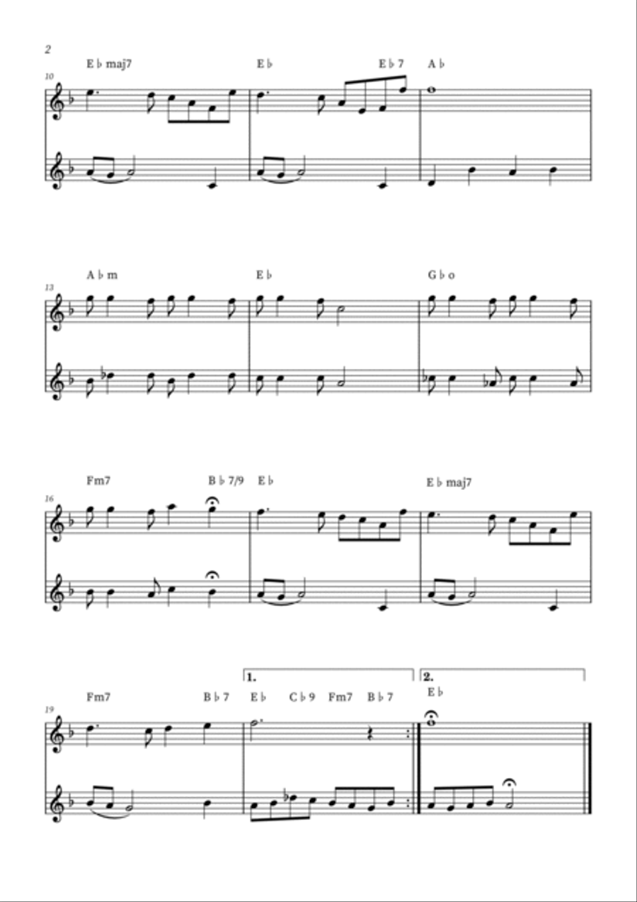 La Vie En Rose Woodwind Duet scores gallery preview page 2