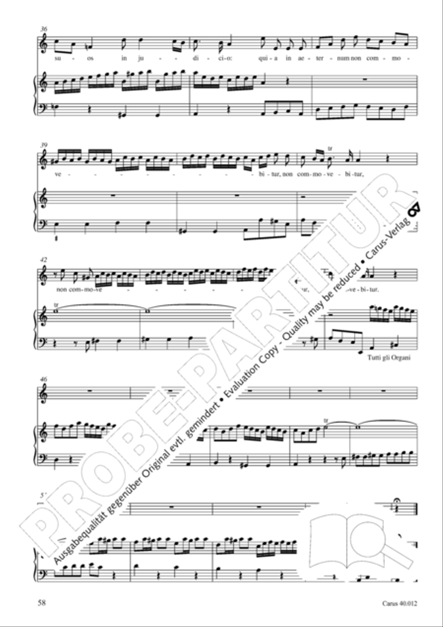 Beatus vir (How blest is he) Psalm 111 4-Part scores gallery preview page 59