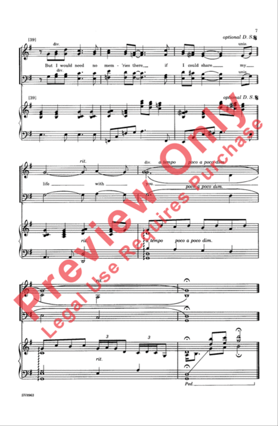 With You With You 4-Part scores gallery preview page 7