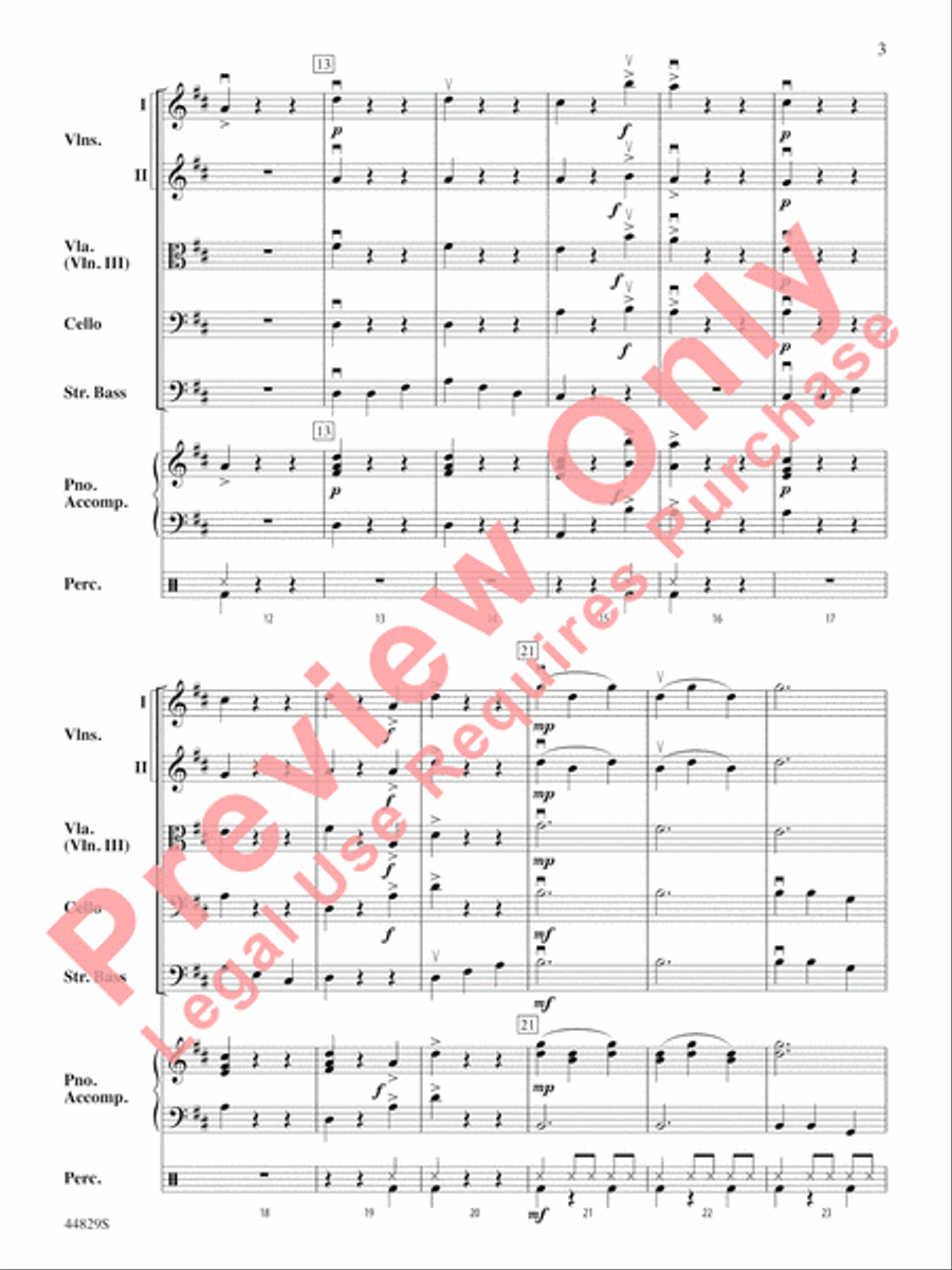 Uno, Dos, Bass! Uno, Dos, Bass! String Orchestra scores gallery preview page 4
