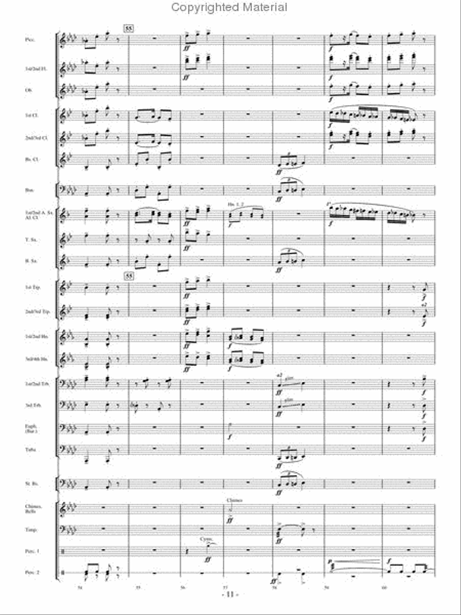 Broad Stripes and Bright Stars Concert Band scores gallery preview page 10
