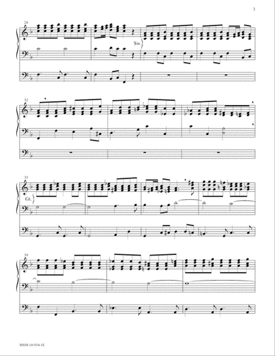 Allegro from L'Autunno (Four Seasons) Organ scores gallery preview page 3
