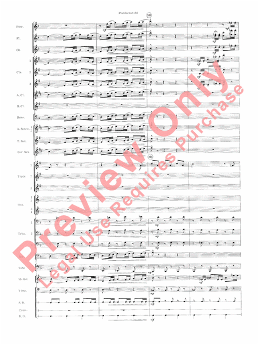 Carmen Suite Concert Band scores gallery preview page 52