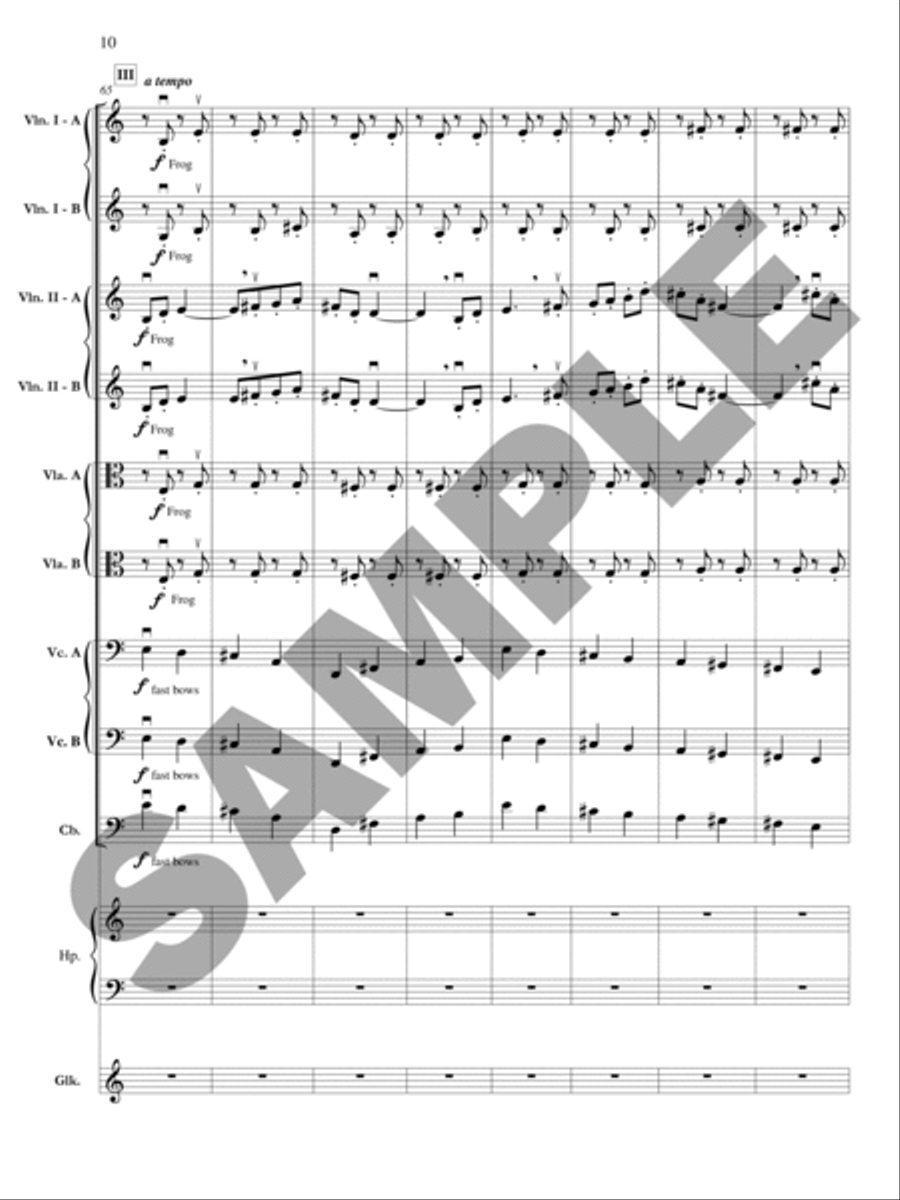 The Planets: Jupiter - Bringer of Jollity Orchestra scores gallery preview page 11