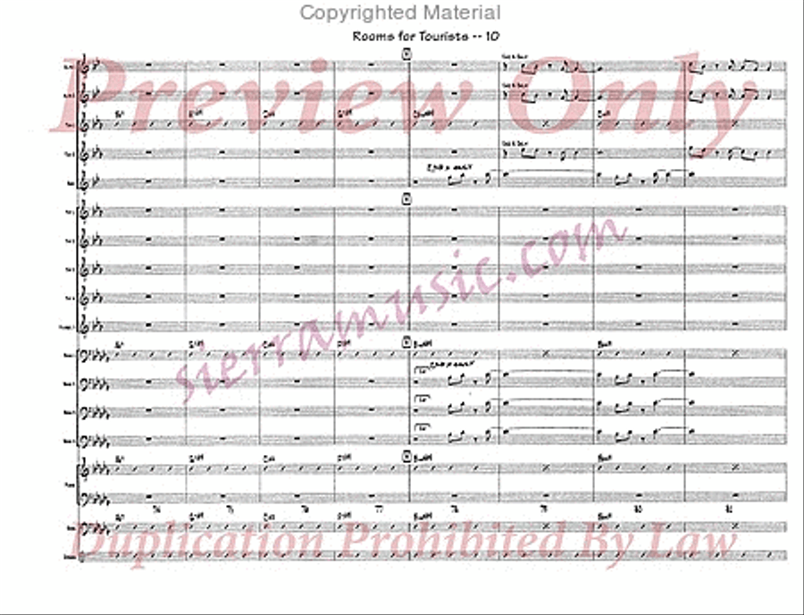 Rooms For Tourists Rooms For Tourists Jazz Ensemble scores gallery preview page 11