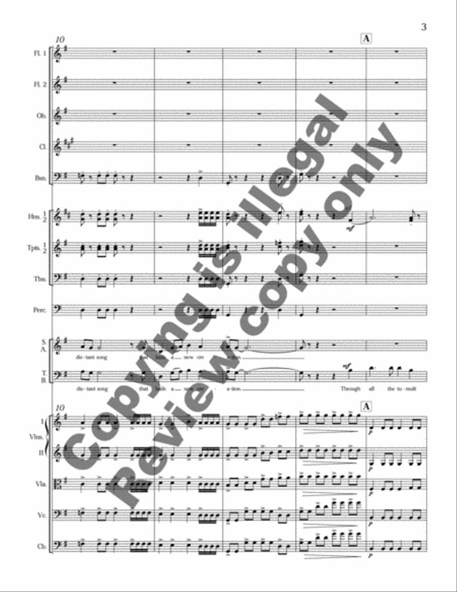 How Can I Keep From Singing? Choir scores gallery preview page 5