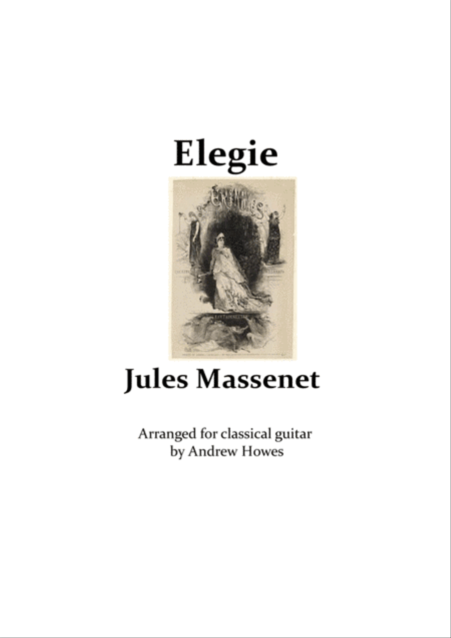 Elegie - Massenet Elegie - Massenet Classical Guitar scores gallery preview page 1