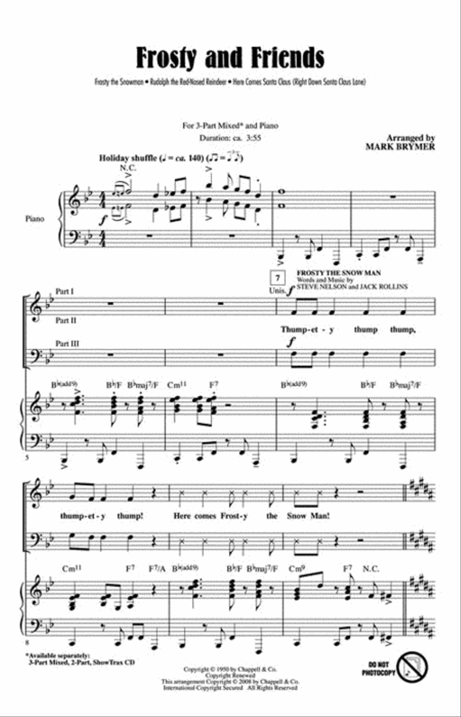 Frosty and Friends Frosty and Friends 3-Part scores gallery preview page 2