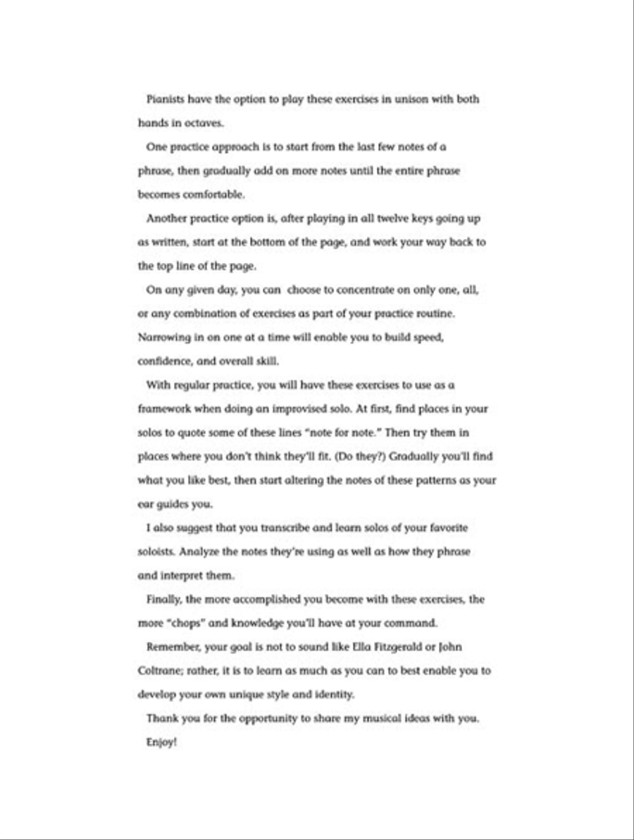 21 Bebop Exercises Voice scores gallery preview page 4