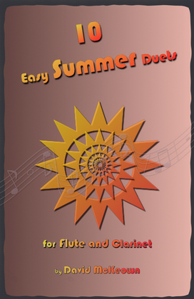 Book cover for 10 Easy Summer Duets for Flute and Clarinet
