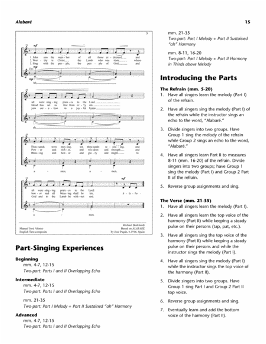 Part-Singing: Global Style Children's Choir scores gallery preview page 8