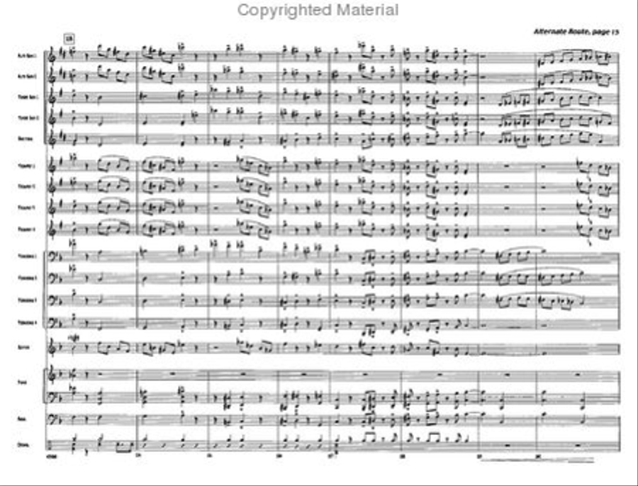 Alternate Route Jazz Ensemble scores gallery preview page 15