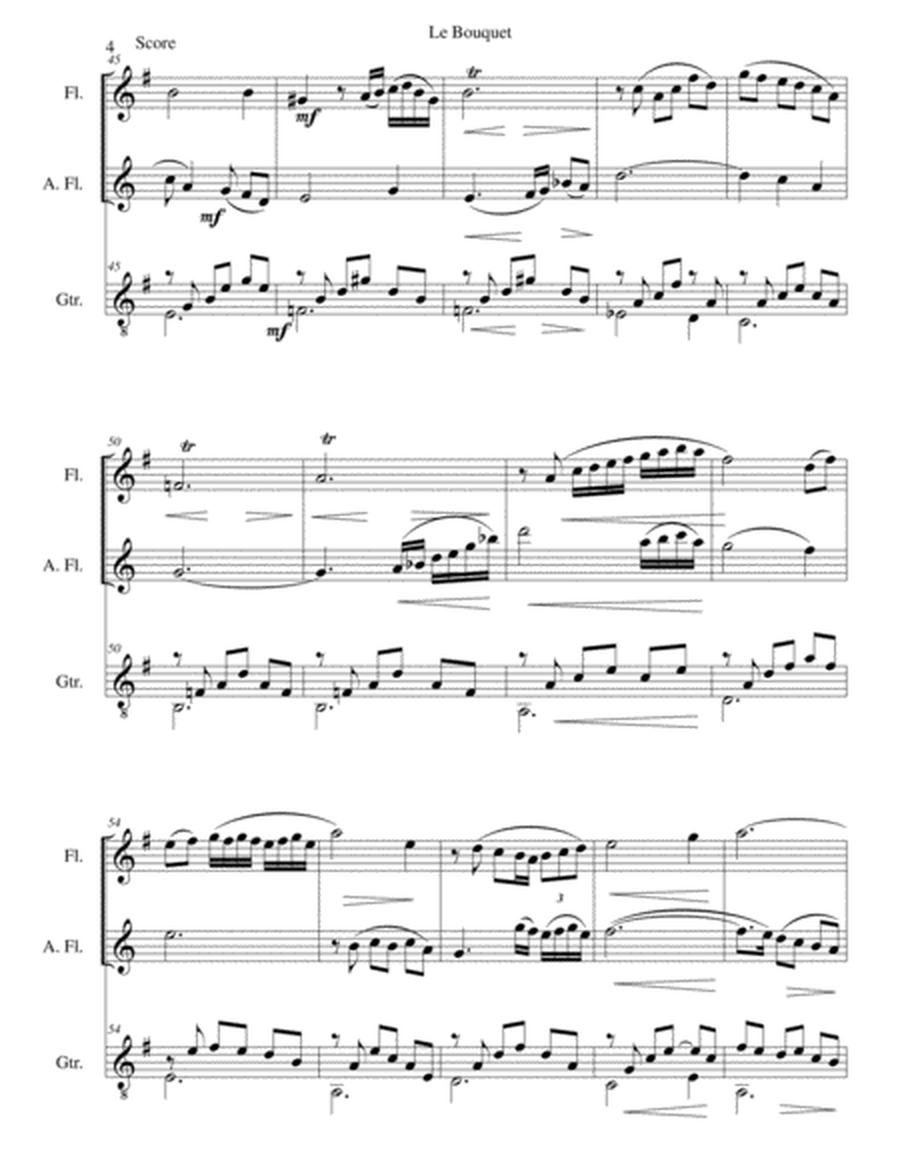 Le bouquet for flute, alto flute and guitar image number null