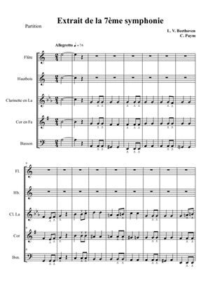 Beethoven Allegretto - woodwind quintet