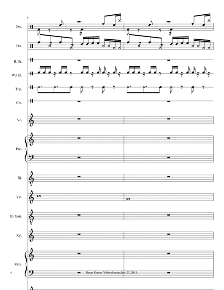 BarunFilmTrailerAndPartyFilmMusic Small Ensemble scores gallery preview page 4