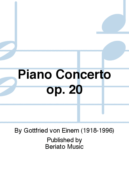 Piano Concerto op. 20