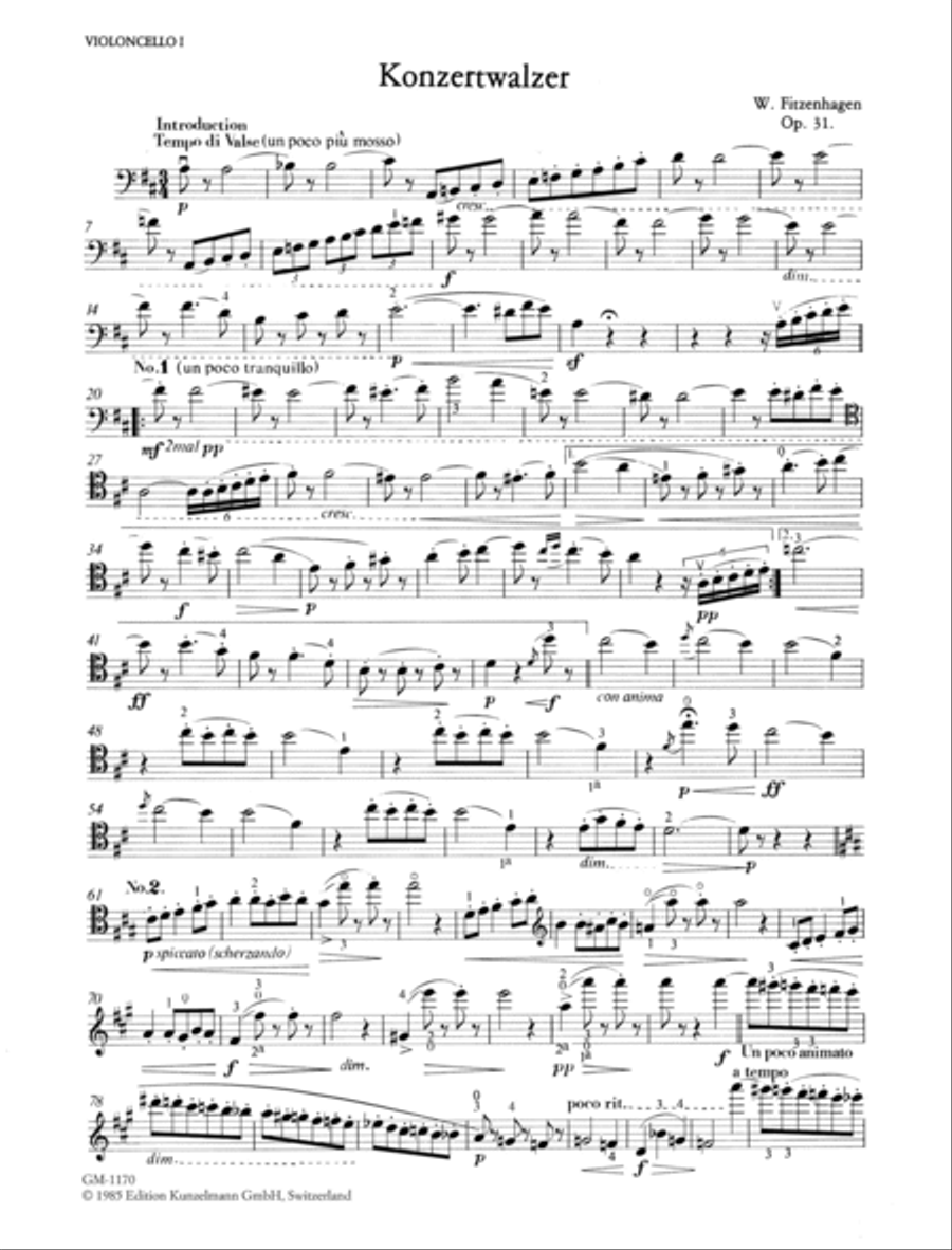 Concert waltz Concert waltz Cello scores gallery preview page 2
