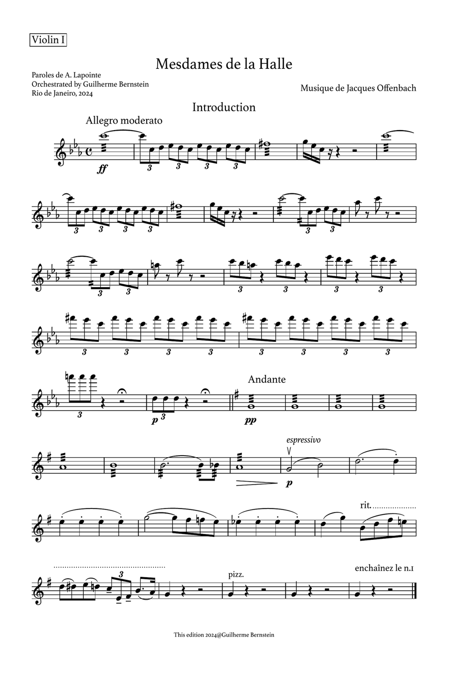 Mesdames de la Halle Chamber Music scores gallery preview page 3