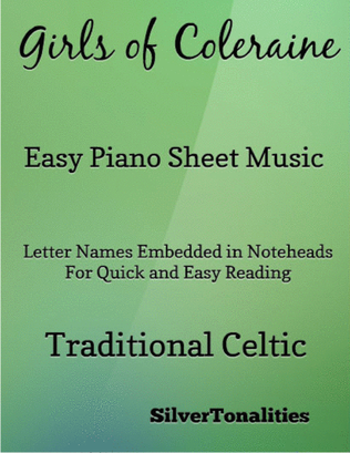 Book cover for The Girls of Coleraine Easy Piano Sheet Music