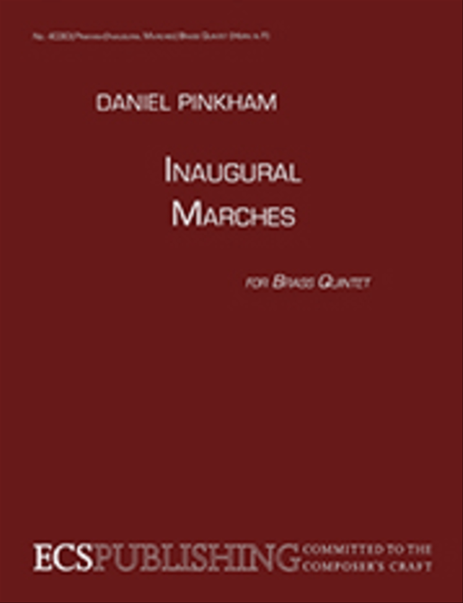 Inaugural Marches Brass Quintet scores gallery preview page 1