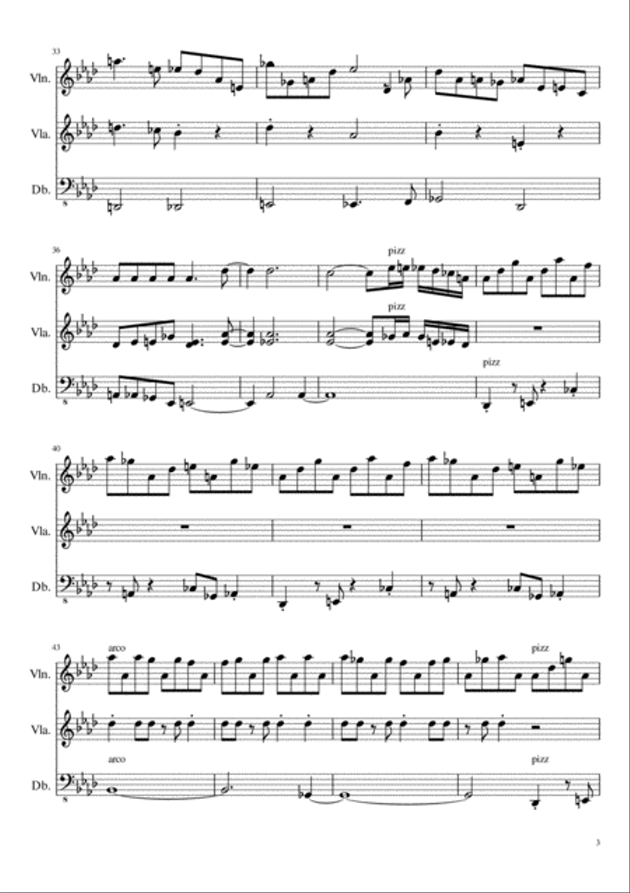 Remembrance Suite String Trio scores gallery preview page 3