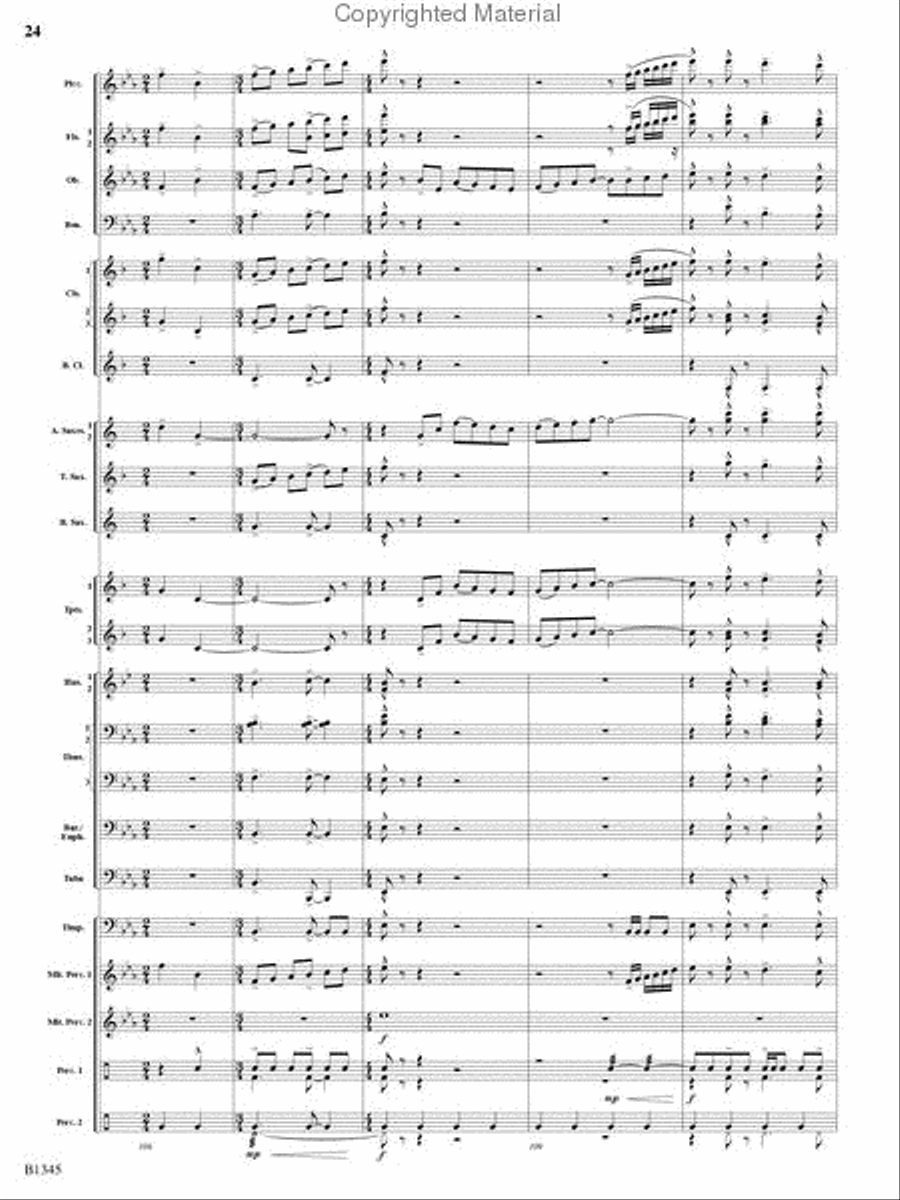 Fanfare and Jubilation Concert Band scores gallery preview page 23