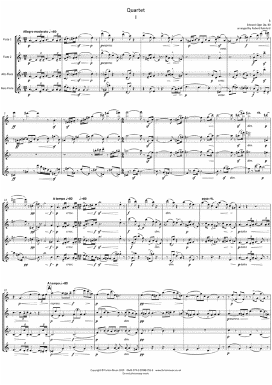 Quartet Flute scores gallery preview page 3