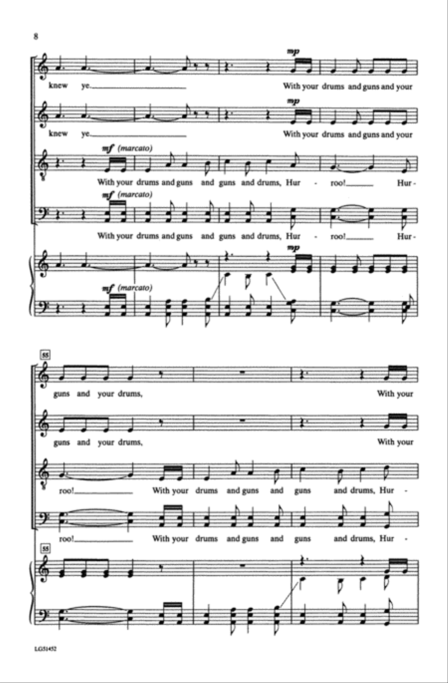 Johnny, I Hardly Knew Ye Choir scores gallery preview page 6
