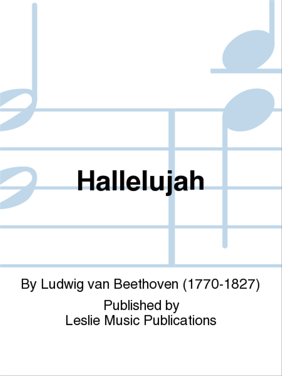 Hallelujah Hallelujah 4-Part scores gallery preview page 1