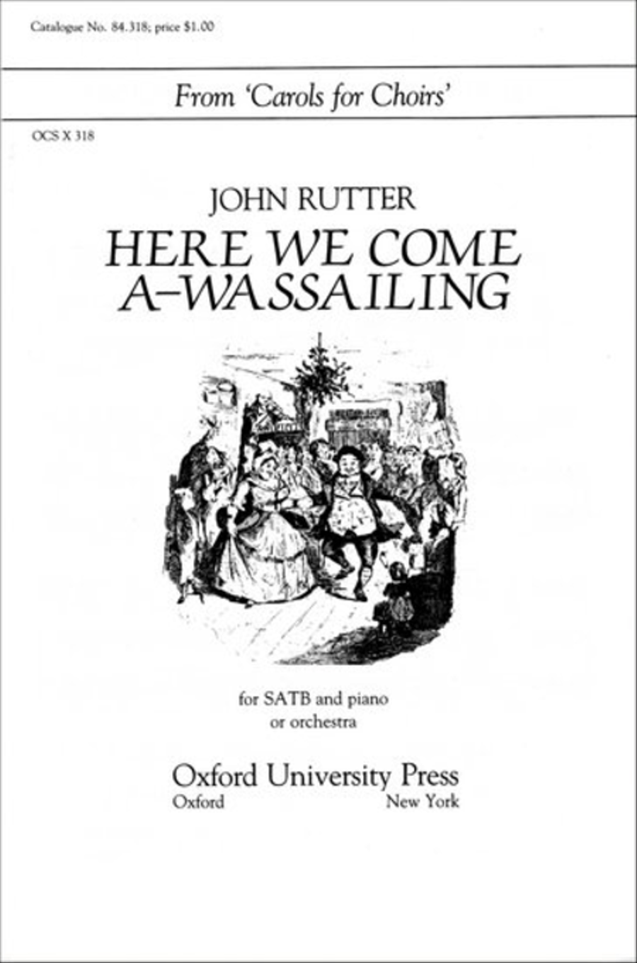 Here we come a-wassailing 4-Part scores gallery preview page 1
