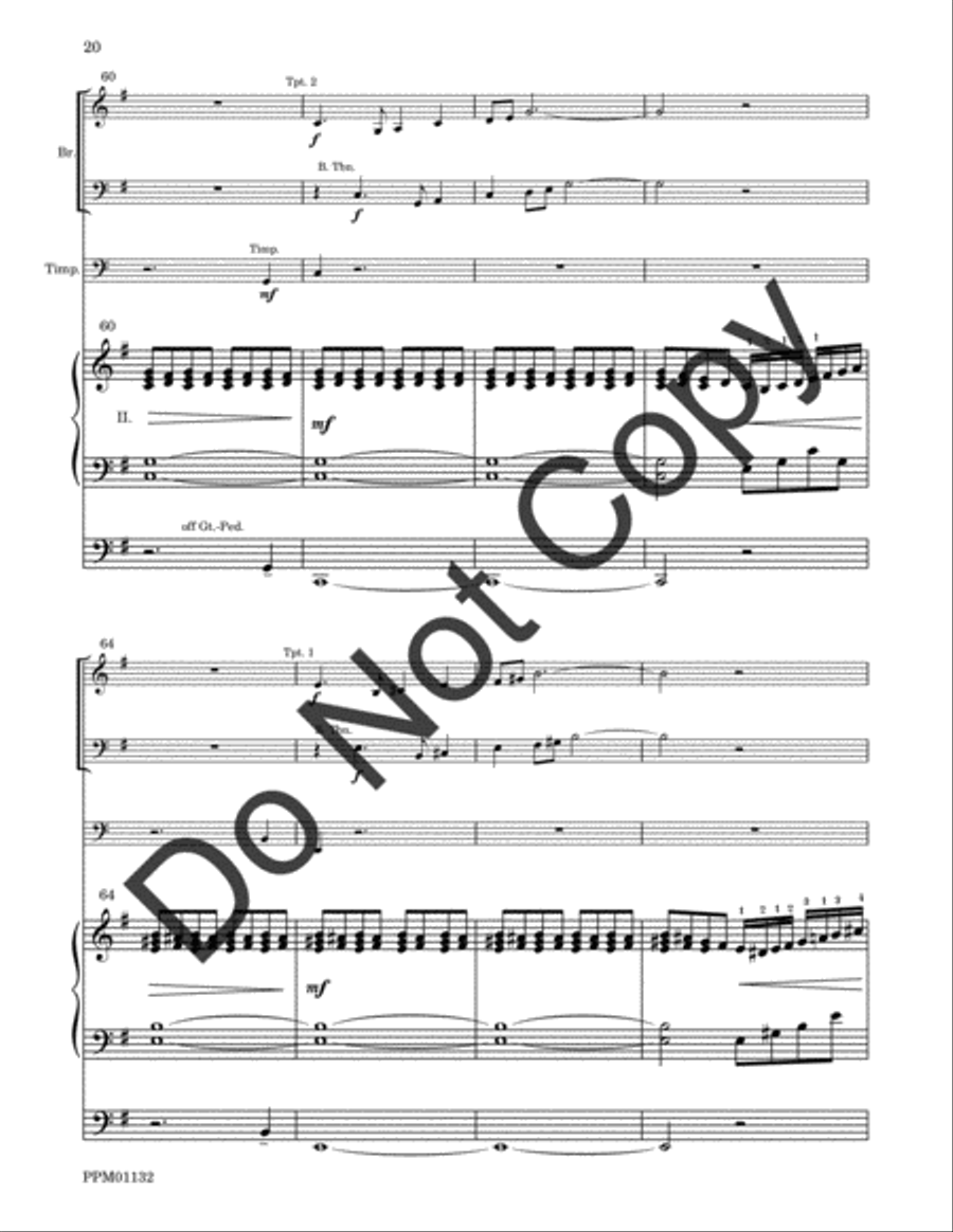 Cortege: Intrada, Arioso, Finale Percussion scores gallery preview page 47