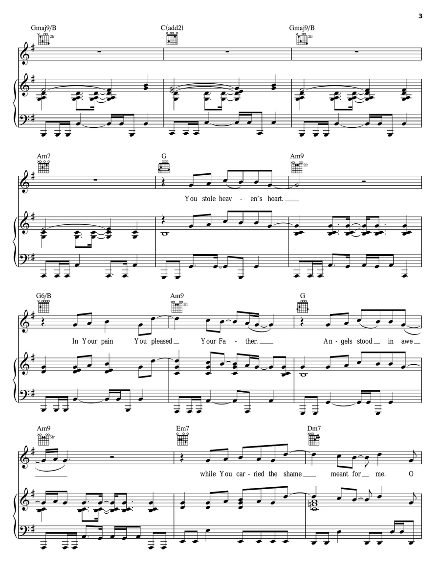 Thank You For Life Piano, Vocal, Guitar scores gallery preview page 3