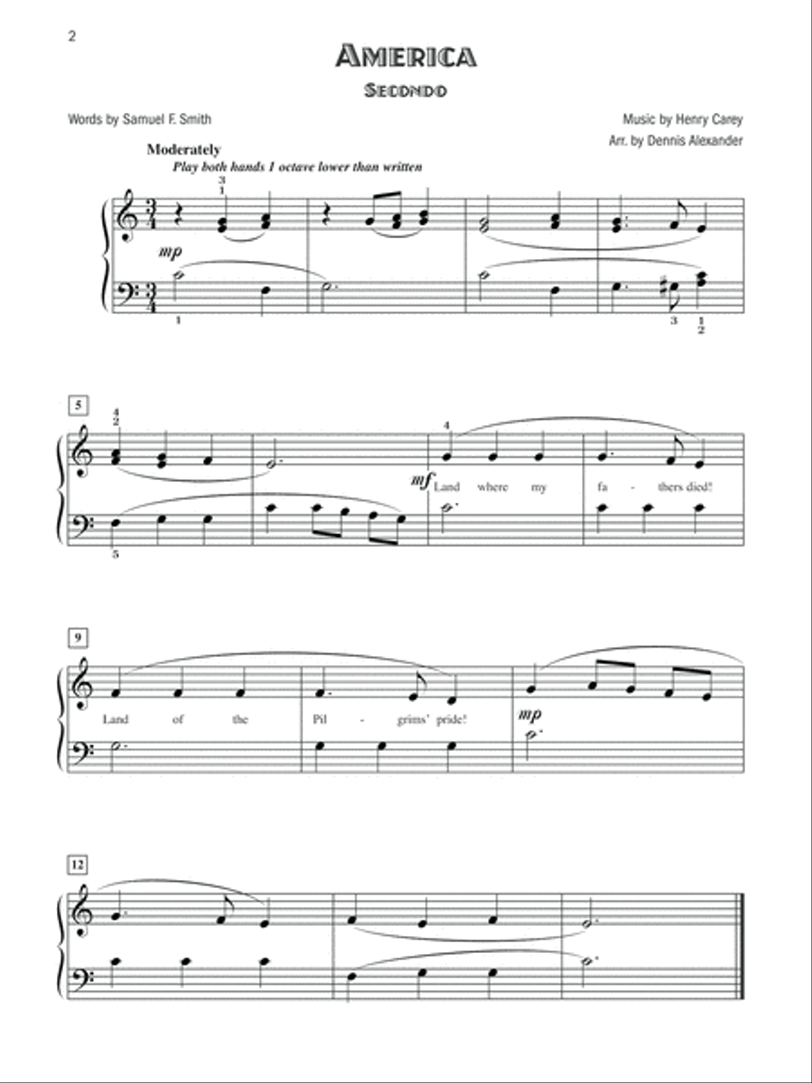 Five-Star Patriotic Duets Small Ensemble scores gallery preview page 3