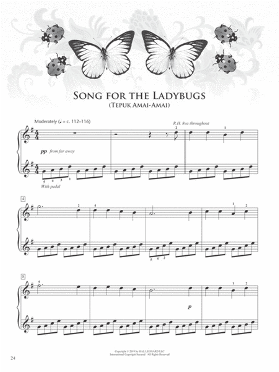 Malay Folk Songs Collection Piano Method scores gallery preview page 5