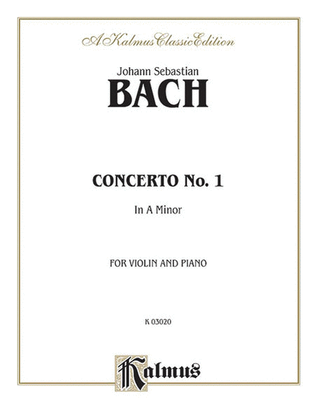Book cover for Violin Concerto in A Minor