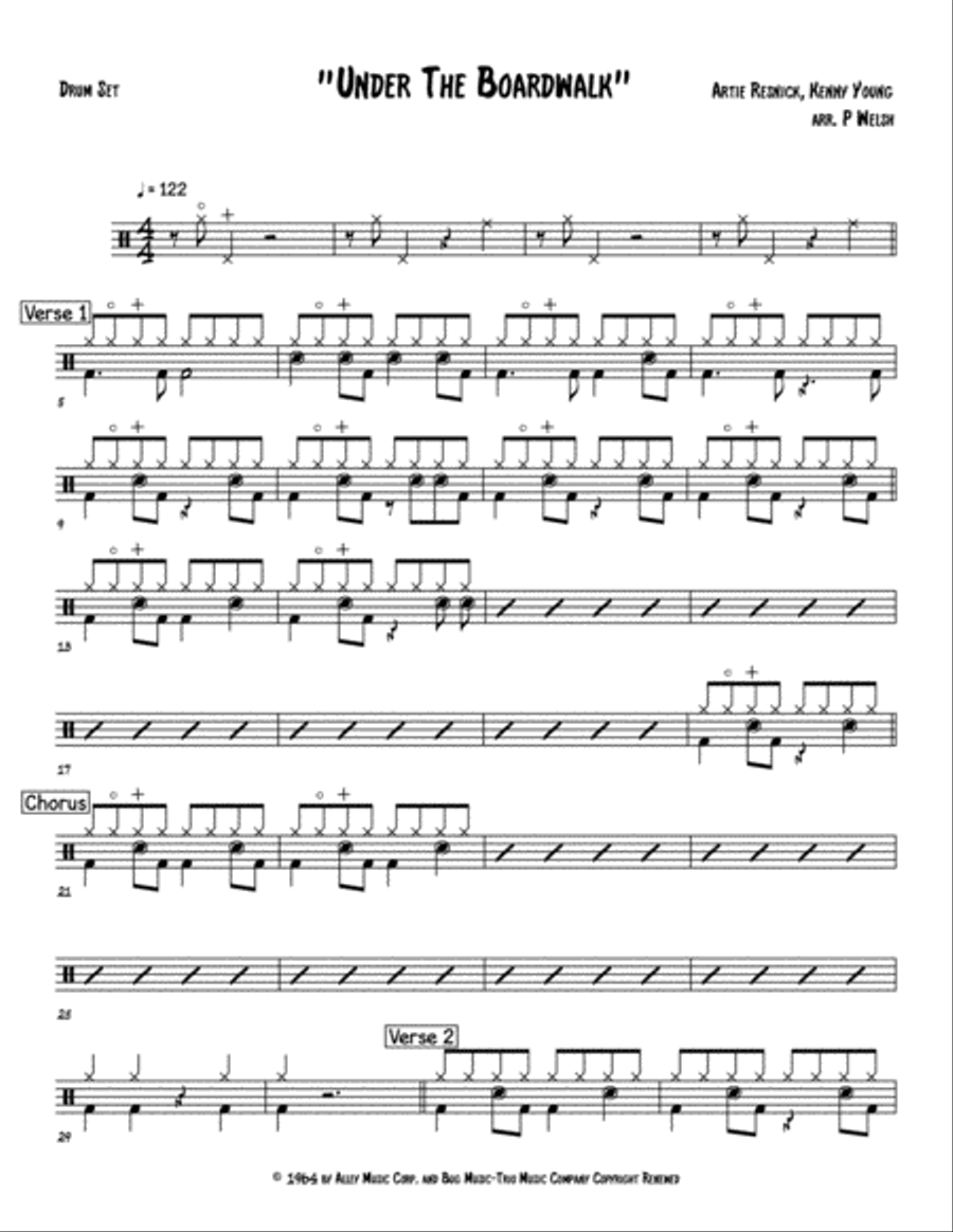 Under The Boardwalk Small Ensemble scores gallery preview page 4